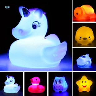 1/4/6Pcs Bath Time Delight Magical Led Light up Floating Cross-Border