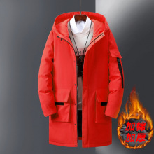 情侣装棉服女中长款大码韩版外套冬季工装男女款棉衣团服logo印制