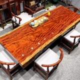 Большой чайный столик из массива дерева Bahua, журнальный чайный столик из бразильского палисандра, блестящая водная рябь, стол босса, стол для конференций, цельная доска