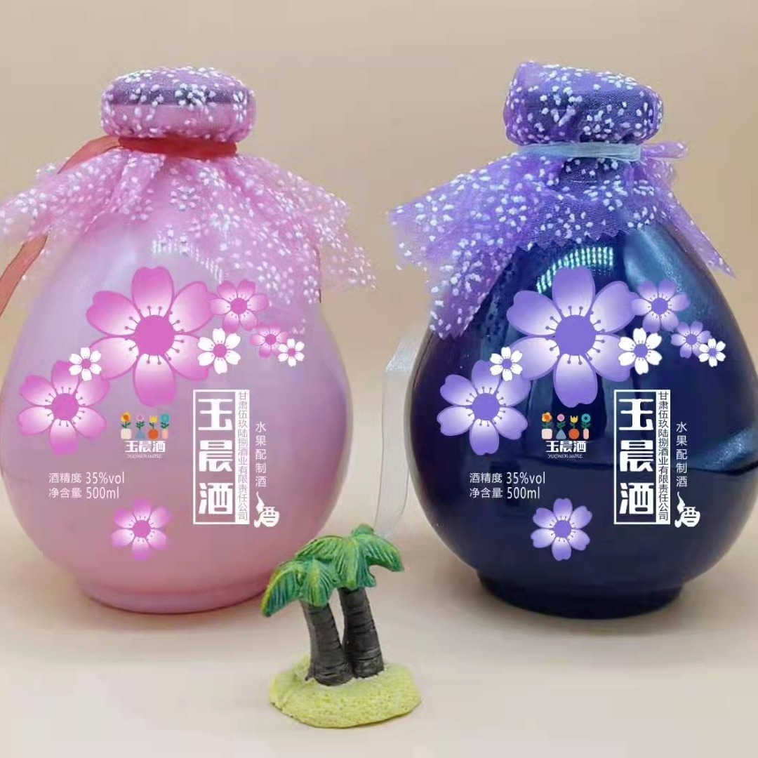 伏特加包装创意玻璃酒瓶密封瓶透明酒瓶 500ml收藏酒坛