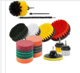 Suministro cocina baño cepillo limpieza coches 20 piezas conjunto l hogar taladro eléctrico herramienta pulido