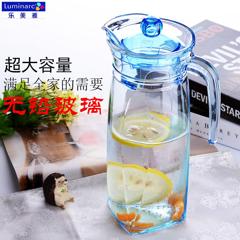 Hervidor de vidrio lemeiya hervidor de agua fría engrosada transparente resistente a altas temperaturas hervidor de agua fría tetera restaurante olla pico de pato al por mayor