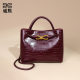 Cross-border 2025 New Stone Pattern Hand Bag Women's High-end All-match Shoulder Crossbody Bag Vintage Casual Tote Bag