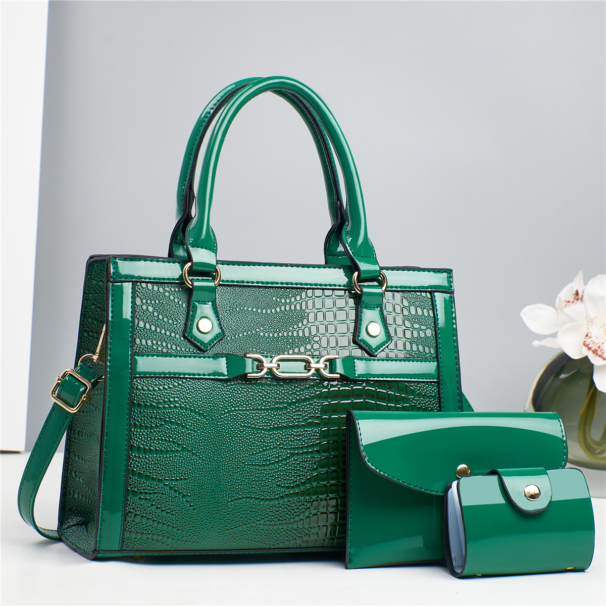 Bolsas de tres piezas, bolsas de moda, bolsas de hombro para mujeres, bolsas de gran capacidad, bolsas de madre transfronterizas