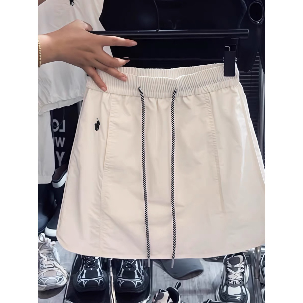 2025 New Summer Style Casual Loose High-Waist Slim Shorts Skirt for Women Simple Fashion Versatile Wide-Leg Skirt Trendy