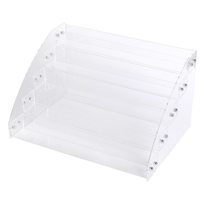 Nail Art multi-capa de esmalte de uñas pegamento soporte de exhibición caja de almacenamiento transparente de acrílico herramienta funcional cosmética estante de dedo