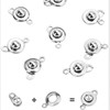 Stainless steel Rotary buckle Snaps Bracelet clasp Anklet buckle