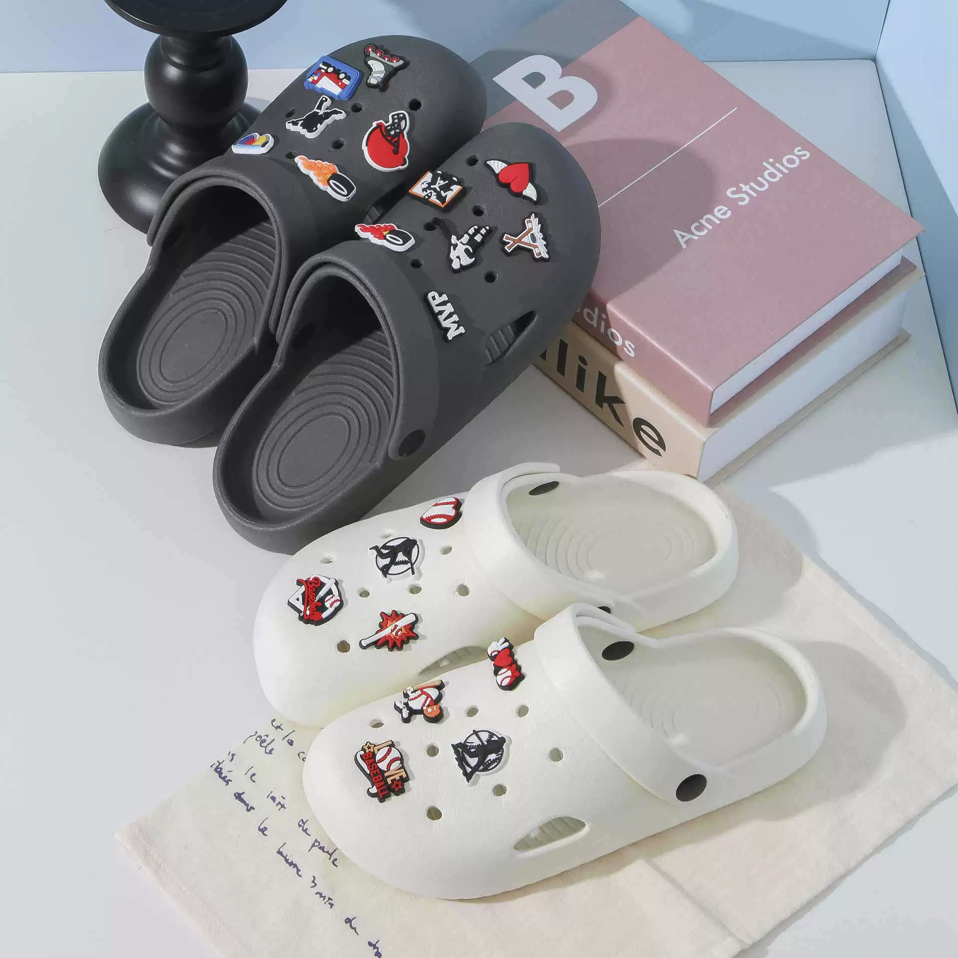 Трансграничная обувь Croc с цветочным рисунком PVCDIY, аксессуары с пряжкой для обуви, съемные высококачественные аксессуары, новая оптовая продажа, милые