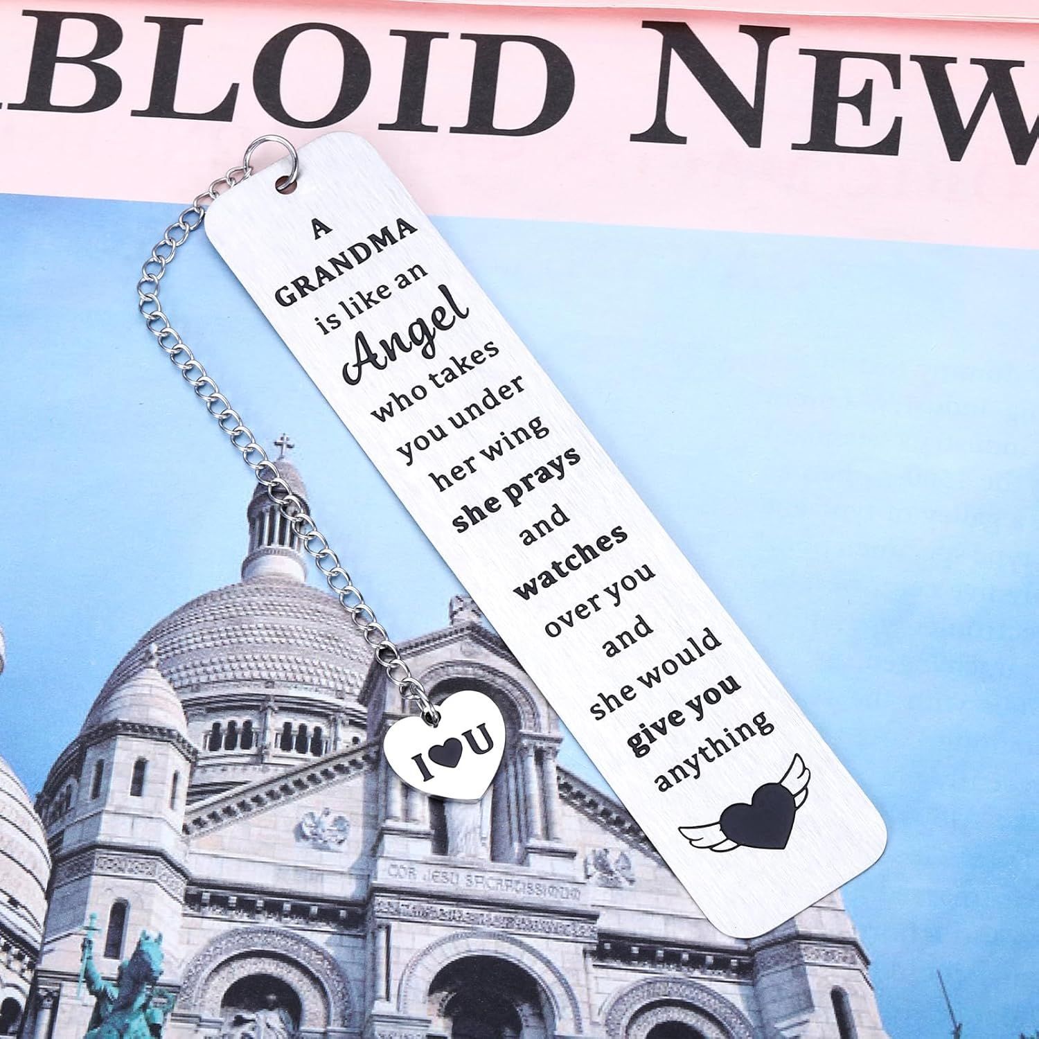 Cross -border stainless steel bookmarks to men and women's…