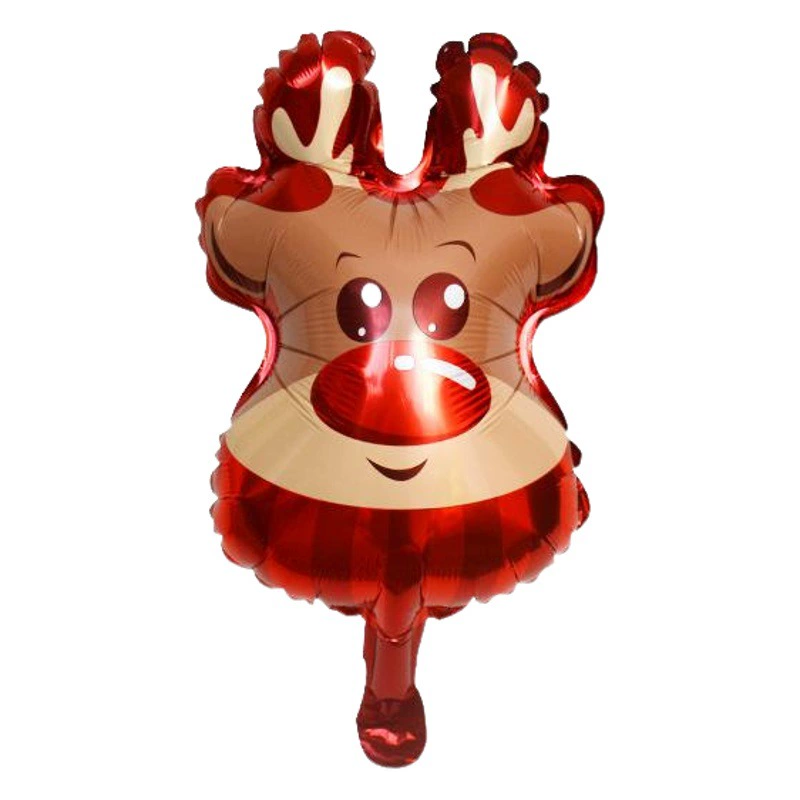 Мини-мультфильм Рождественский инопланетный воздушный шар Рождественская вечеринка украшения Рождественский мультфильм Алюминиевая Пленка воздушный шар наземные поставки