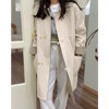 EVERTRUE Windbreaker women 2023 Spring new pattern Korean Edition Long sleeve Smaller Versatile Mid length version coat 13293