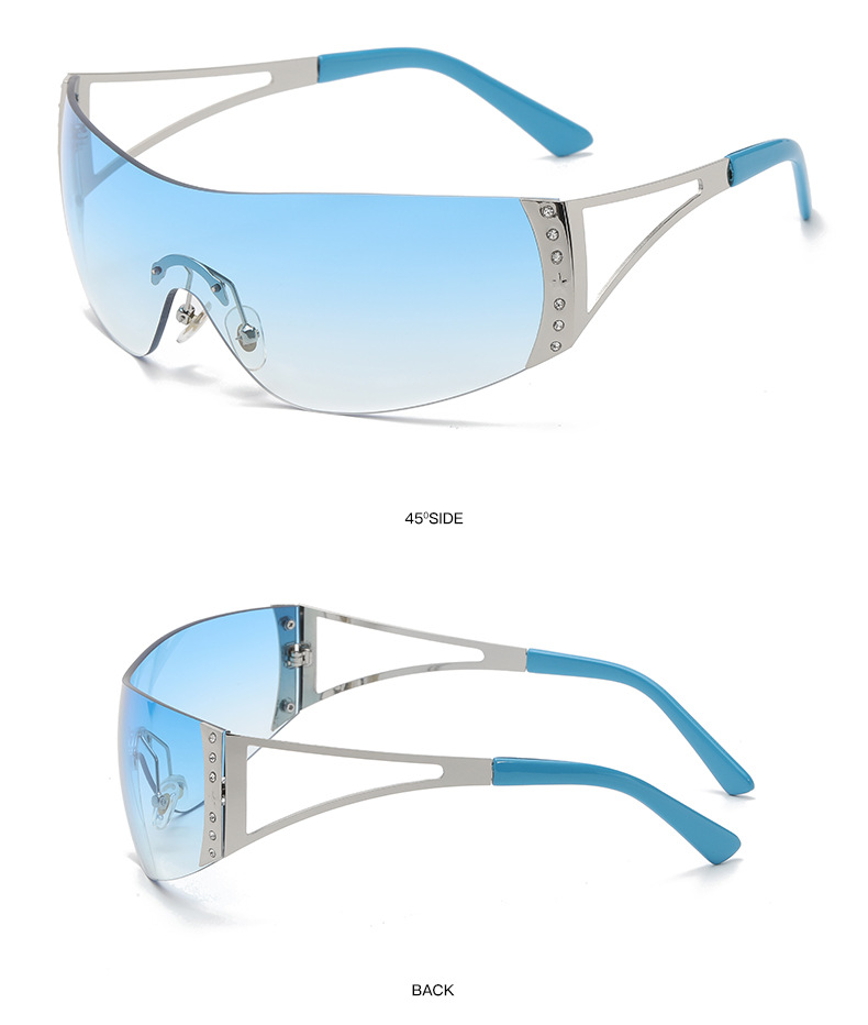 Solid Color Pattern Women's Gender Solid Color Ac UV400 Protection Square Frameless Women's Sunglasses