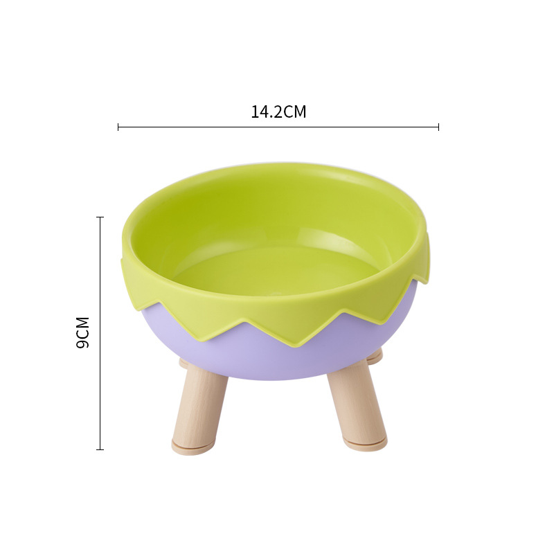 Fabricantes Cuenco de cáscara de huevo Cuenco para mascotas Macaron Cuenco de acero inoxidable Protector de cuello Cuenco para gatos Cuenco para perros antideslizante