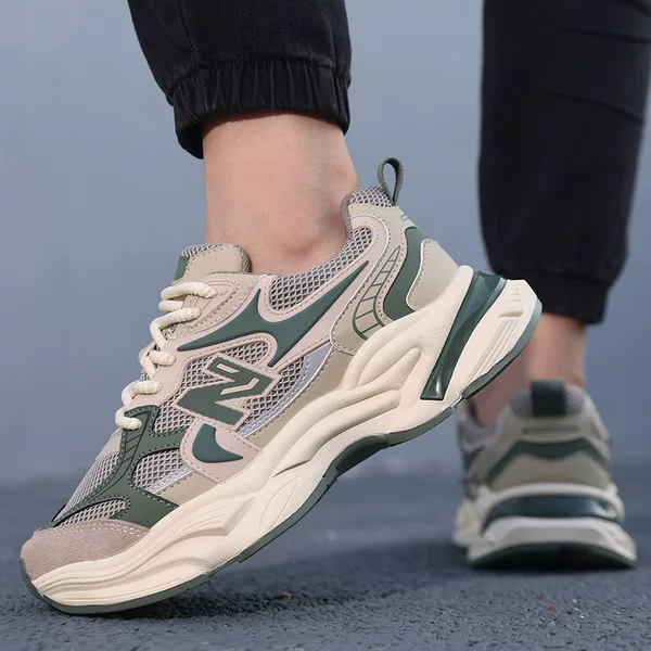 Carefully selected New Balance American fashion brand thick-soled dad shoes for men, spring/summer mesh height-increasing NB lightweight sports casual shoes