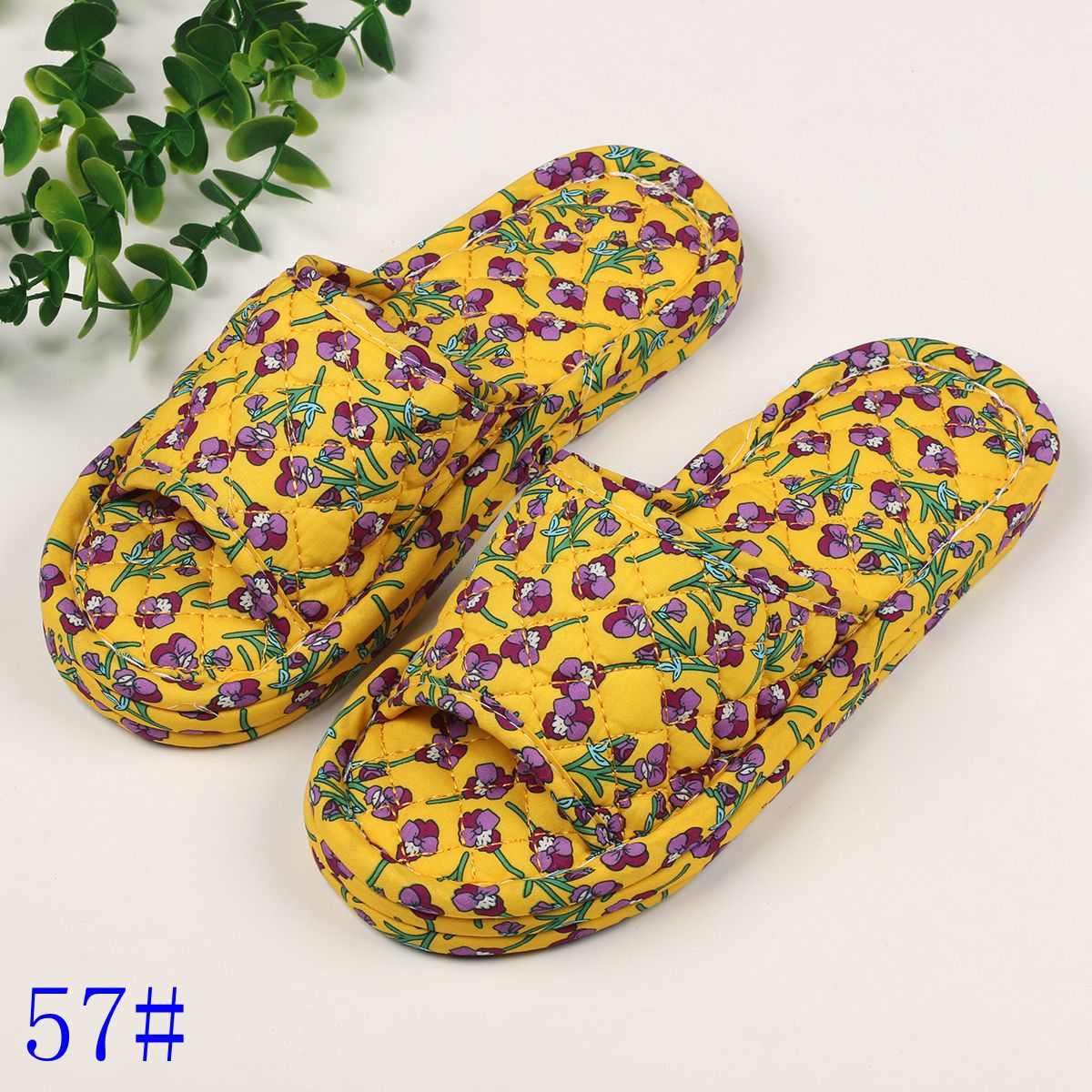 여성용 3겹 꽃무늬 천 57