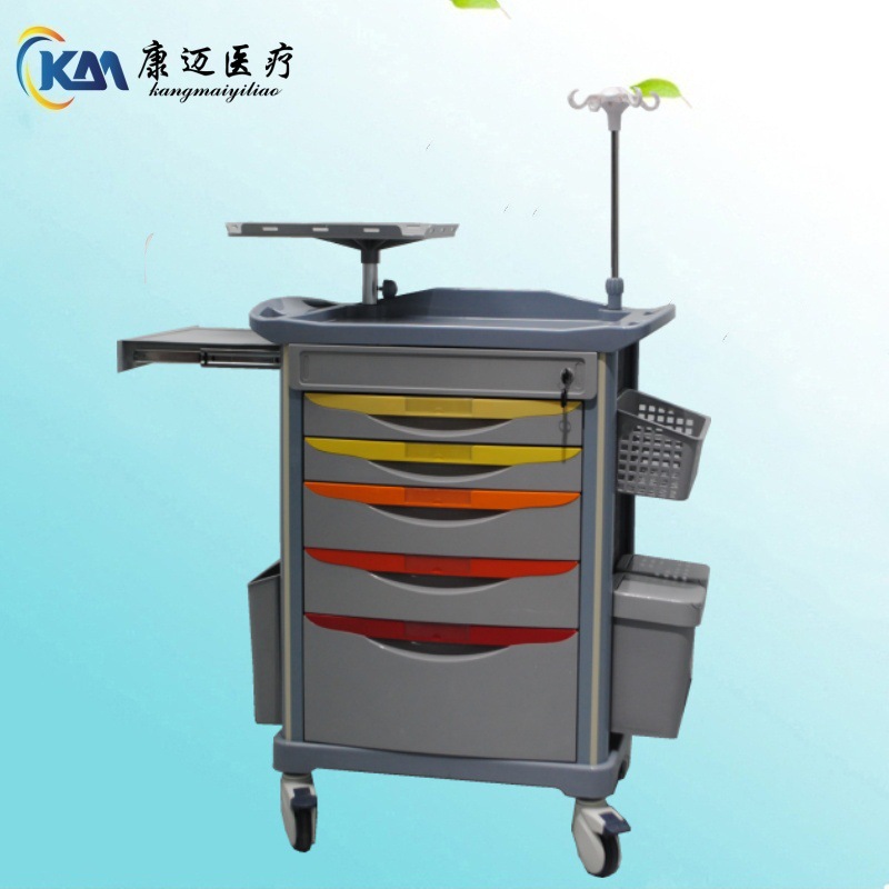 ABS抢救车多功能急救药品车多功能抢救车医用输液车