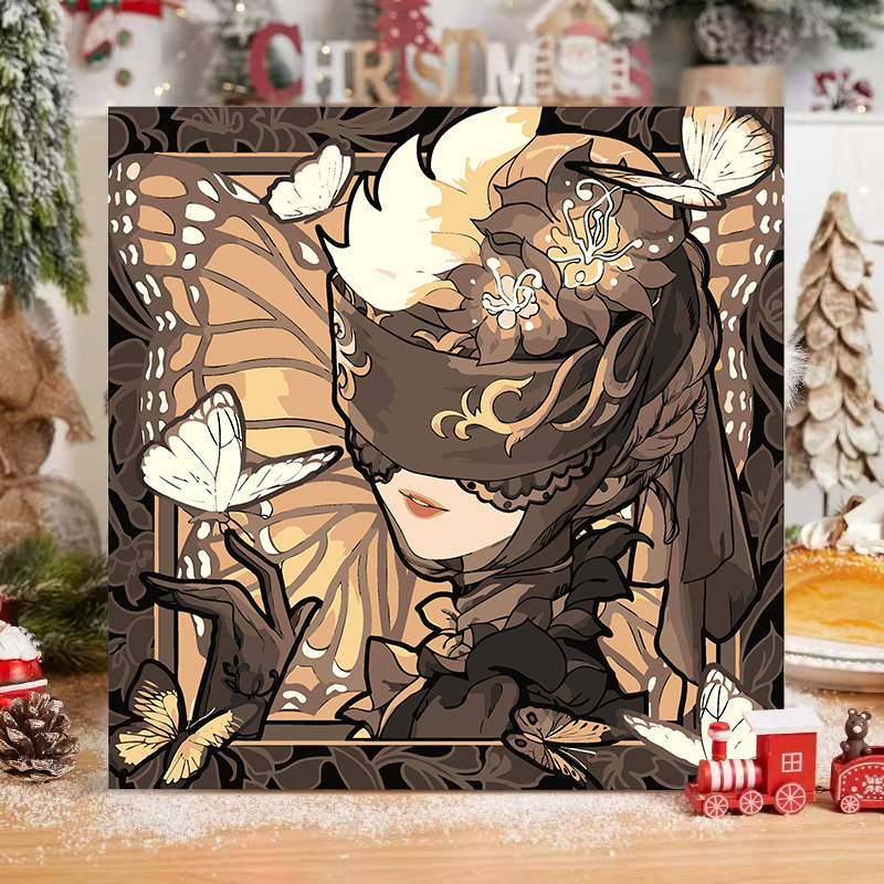 第五人格diyデジタル油絵手作り絵画塗り油絵キャラクター落書き学生掛け絵置物卸売り|undefined