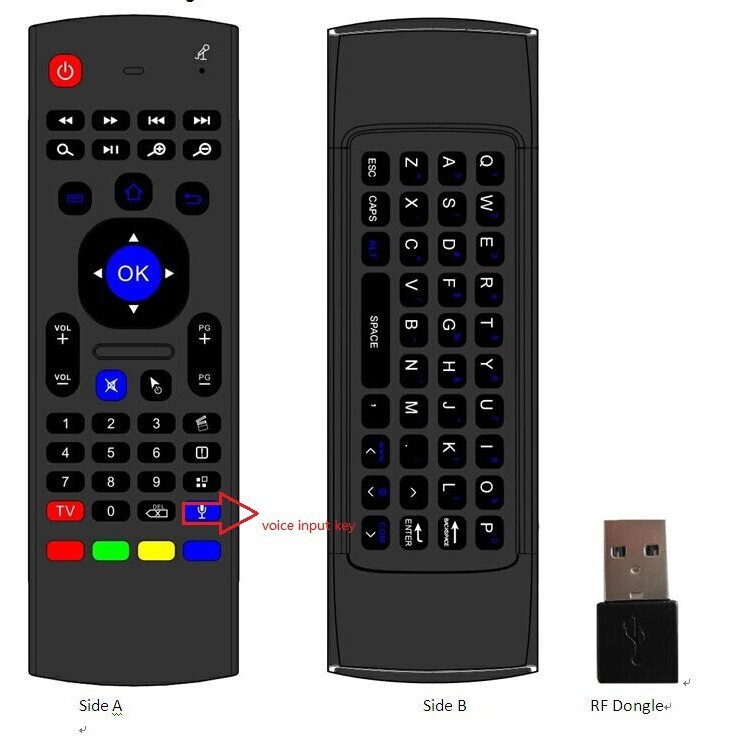 Mx3 Backlight 2.4g Remote Control Supports Tv Box Mini Keyboard Luminous Smart Remote Control Air Mouse