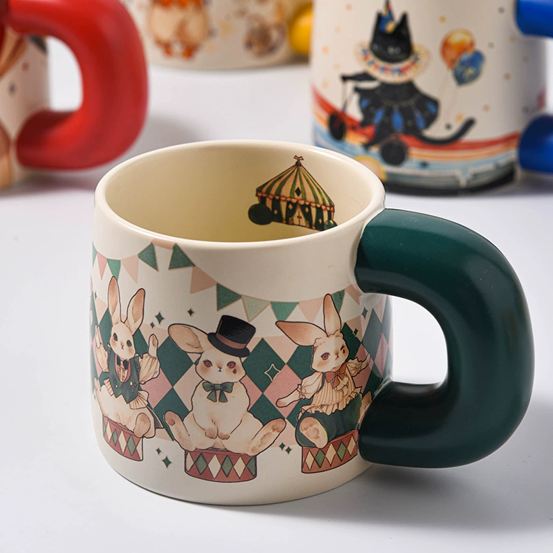 Кружка Eva Fantasy Circus Original Pattern Ceramic Coffee Cup Large Capacity Drinking Cup Souvenir Cup
