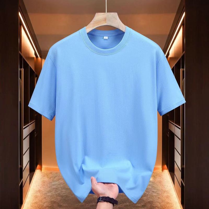 ヨーロッパ純綿 Tシャツレディース夏新疆長繊維綿半袖レディース Tシャツルーズカップルシャツ右肩ルーズラウンドネックホワイト Tシャツ|undefined