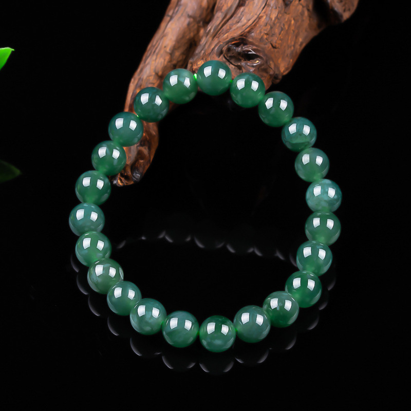 Authentic Jade A-Grade Blue Water Round Beads 8mm Bracelet Exquisite Jade Pendant Men's and Women's Jade Jewelry Jade Wholesale Authentic Jade A-Grade Blue Water Round Beads 8mm Bracelet Exquisite Jade Pendant Men's and Women's Jade Jewelry Jade Wholesale