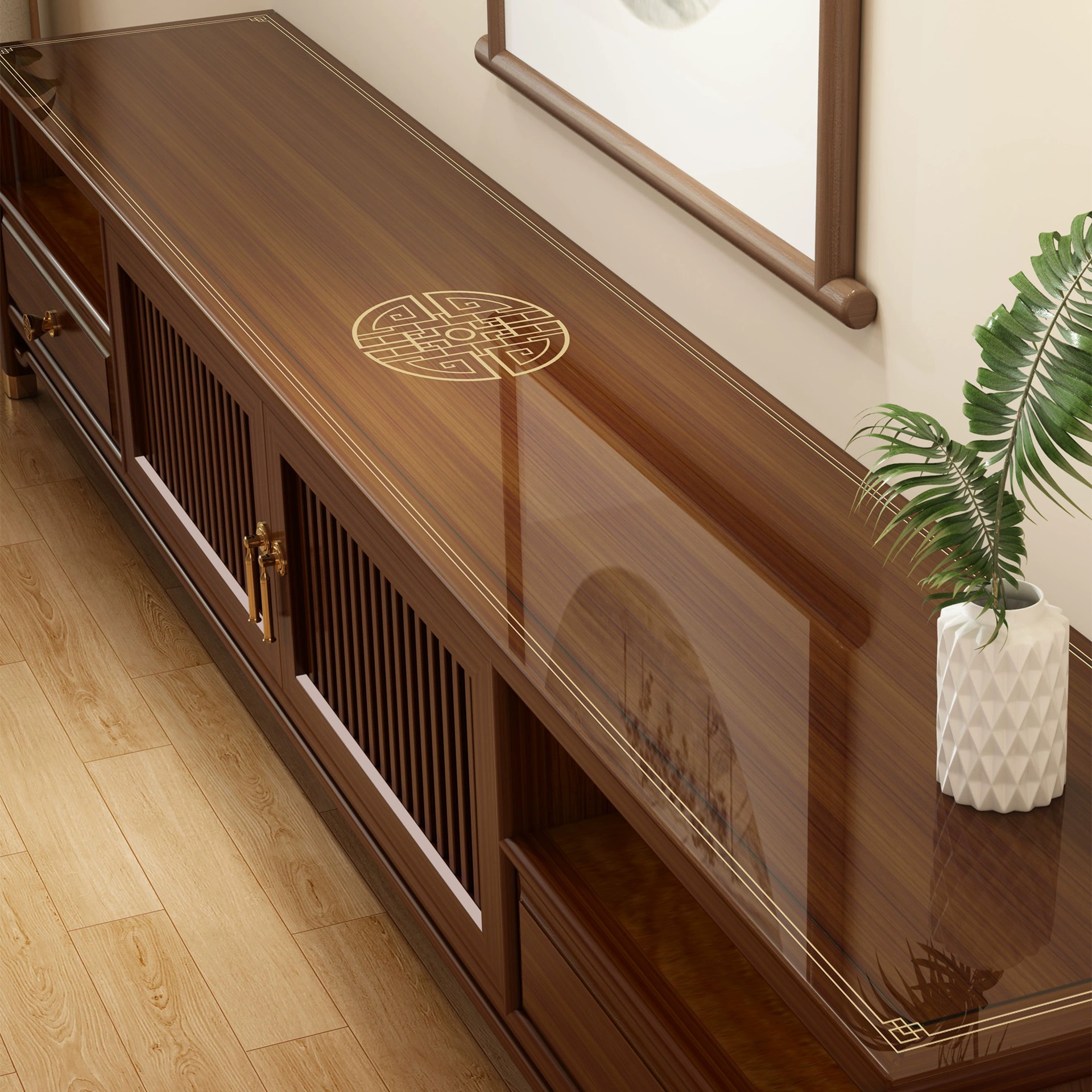 Новый китайский ПВХ столовый чехол для ТВ шкафов, водостойкий и против горячего, прозрачное мягкое стекло, боковая подушка для шкафчика, коврик кофейного стола