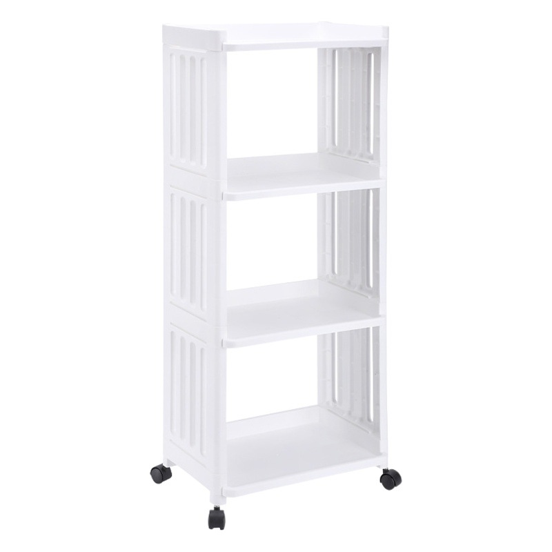 可動式小型カート収納ラック、スナックや書籍用収納棚、キッチンやバスルーム用フロア収納ラック、スナック用収納棚