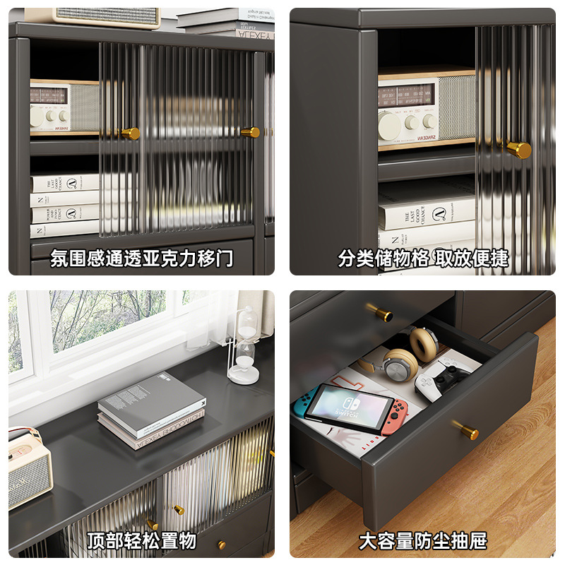 Nuevo gabinete chino de madera sólida gabinete de comedor sala de estar gabinete de café estante simple de almacenamiento casero armario todo en uno