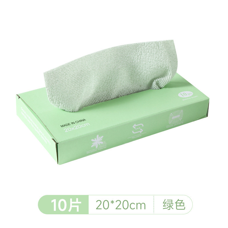 탈부착 가능한 주방걸레 10개/박스-그린