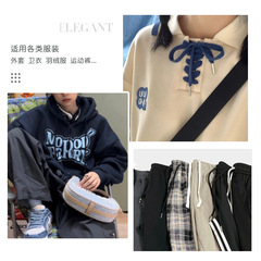 Metal Bell Hoodie Hat Drawstring Stop Belt Sports Pants Belt Charm Pendant Button Thread Hook Accessories