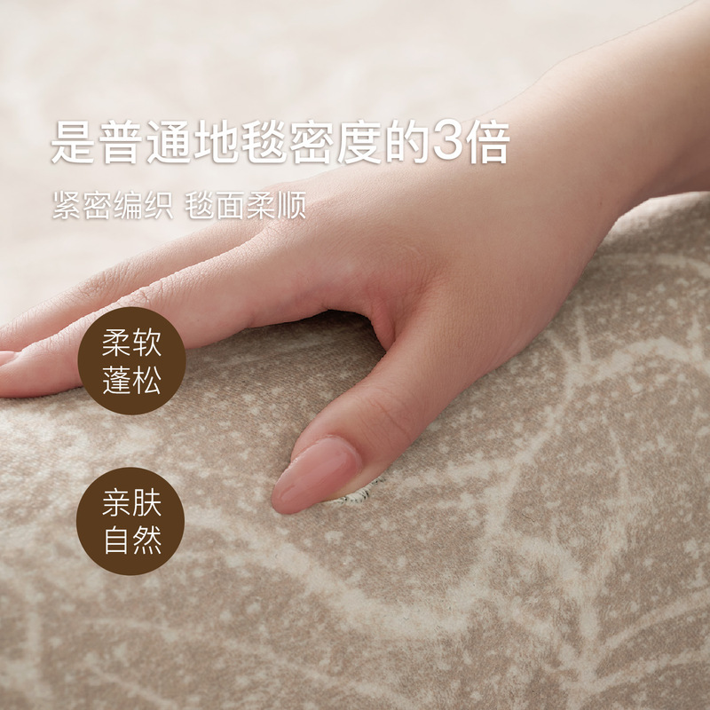 2025新款客厅地毯中古风法式复古免洗可擦沙发茶几轻奢高级感地垫|undefined