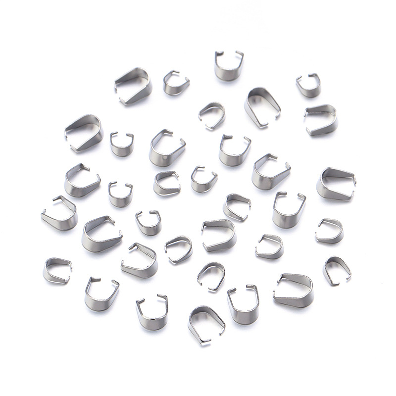 Geometric Pattern 100 PCS/Package 304 Stainless Steel Geometric Melon Seed Buckle Jewelry Buckle