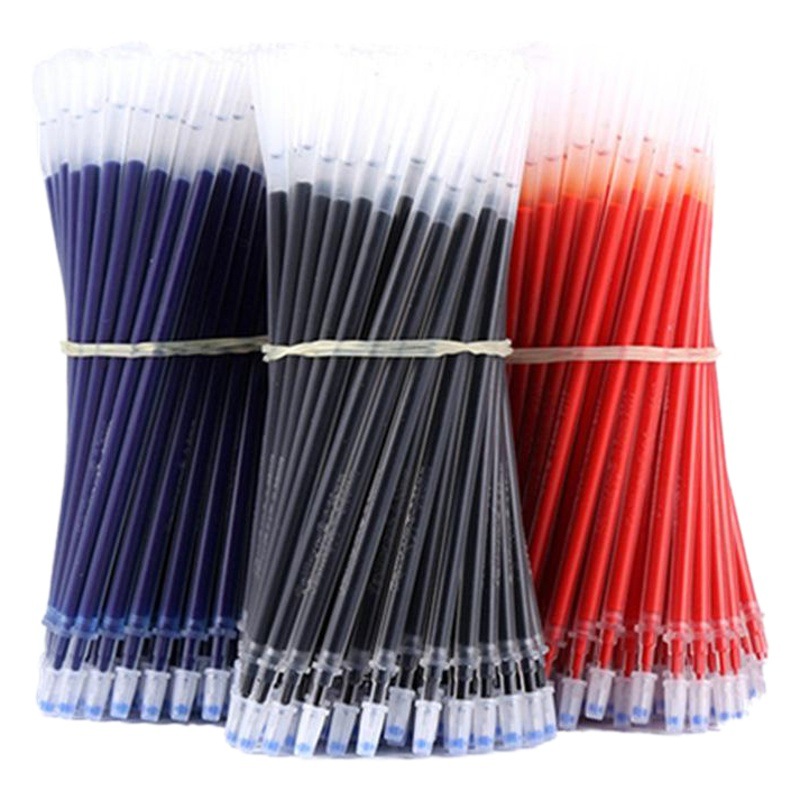 Manufacturer Wholesale Gel Pen Refill Full Needle Tube Bullet 0.5mm Red Blue Black 0.38 Refill Direct Sale