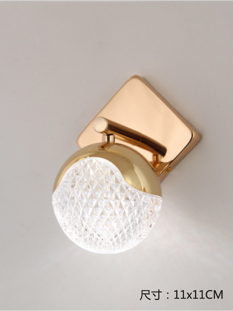 lámpara de cabecera lámpara de pared diseñador de cristal pasillo decoración lámpara de pared dormitorio diseño simple lámpara de cabecera lámpara de pared