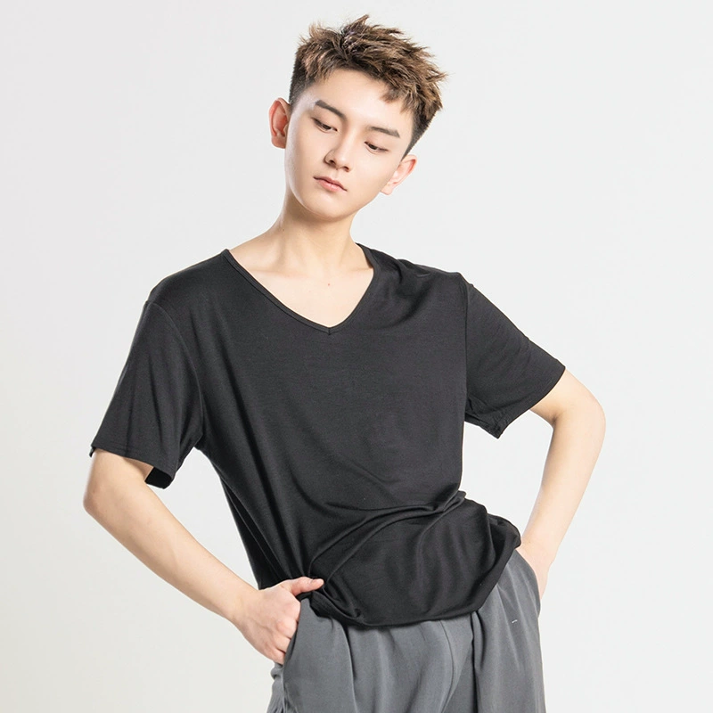 Танцевальная песня, современный танцевальный костюм, Мужская одежда для художественного теста, свободная хлопковая одежда Moddale, топ для занятий учителем