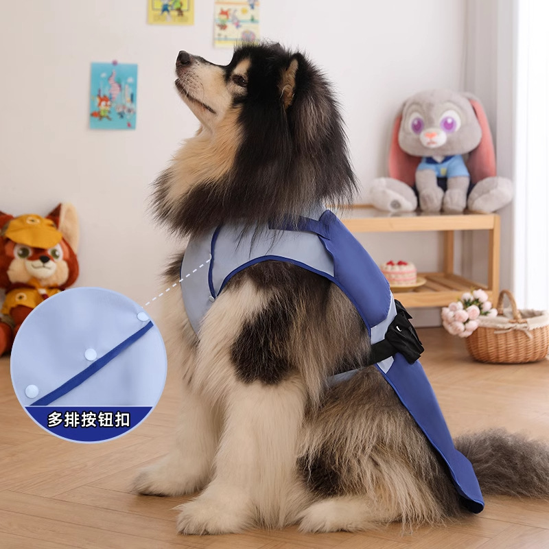 Ropa de perro de Disney Jodie traje de asalto perro de tamaño medio gran perro dorado gran perro impermeable ropa de invierno mascota