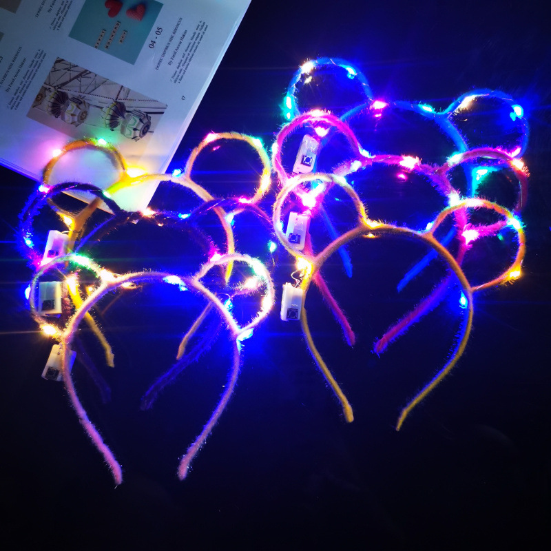 Barra de luz Concierto Estrella de cinco puntas Estrella brillante Diadema luminosa azul Barra de luz intermitente Accesorios de apoyo para la fiesta