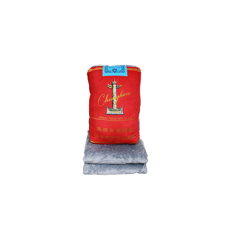 Simulación de cigarrillos almohada juguetes de peluche cajas de cigarrillos chino Yuxi para el regalo del Día del Padre para los niños almohada