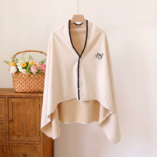 Maternity shawl, women's scarf, new style thick fleece cape for breastfeeding, warm shawl for air-conditioned rooms