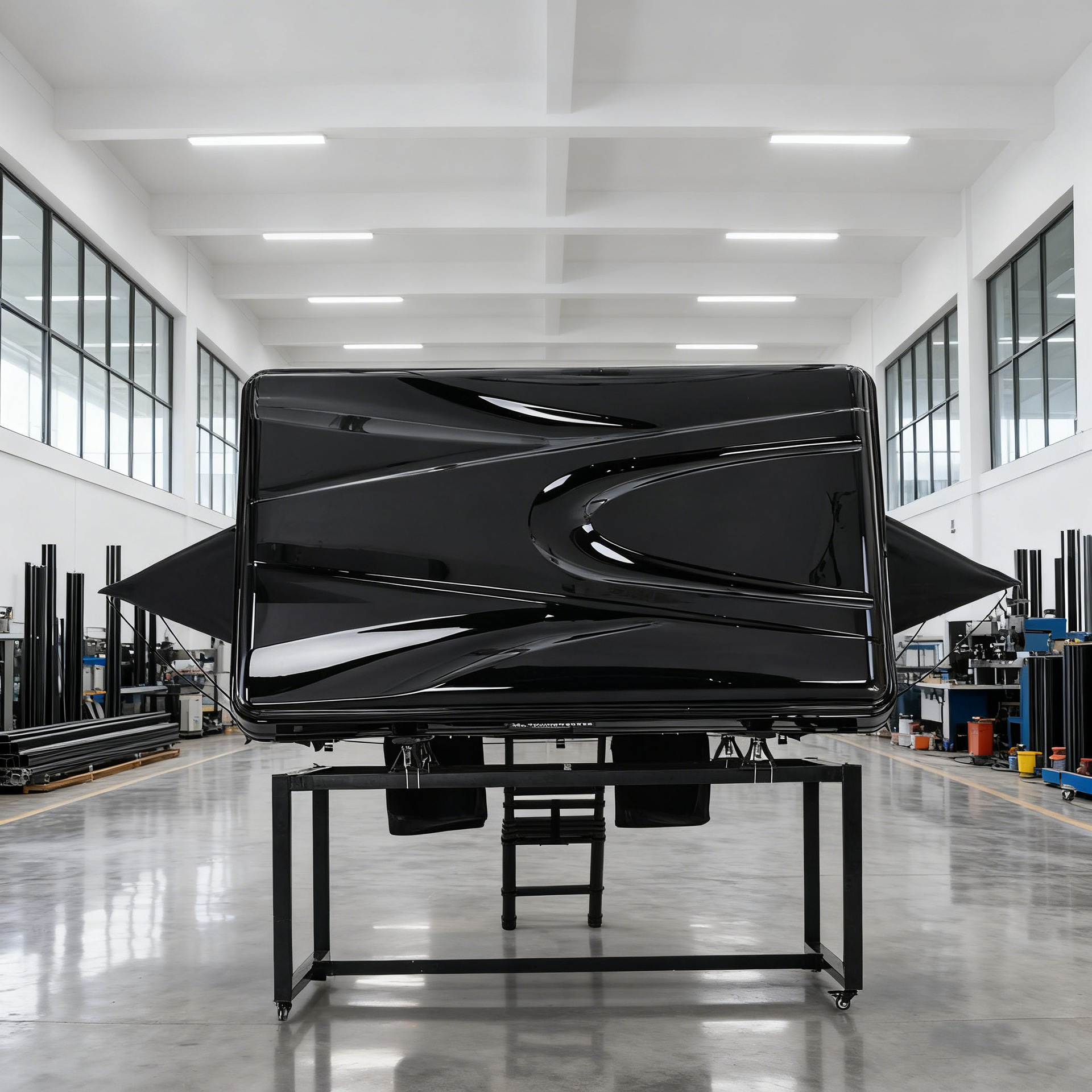 Plastico ABS lateral lateral pickup impermeable al aire libre tres personas carpa de techo