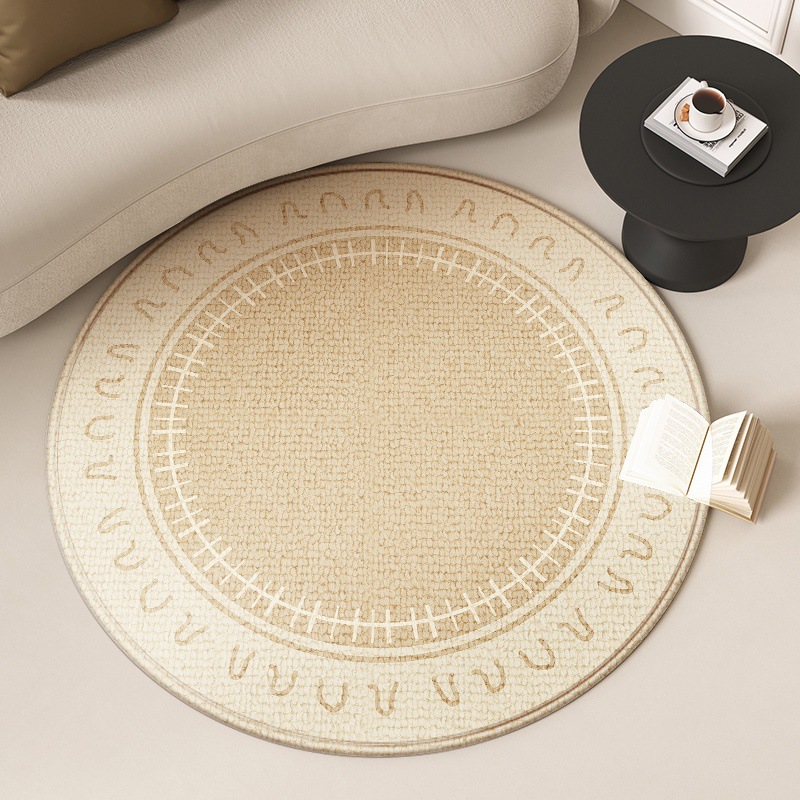 Alfombra de oficina redonda europea sala de estar sofá mesa de té mantas de estudio cojín de silla giratoria cojín de asiento de cama cojín de cama