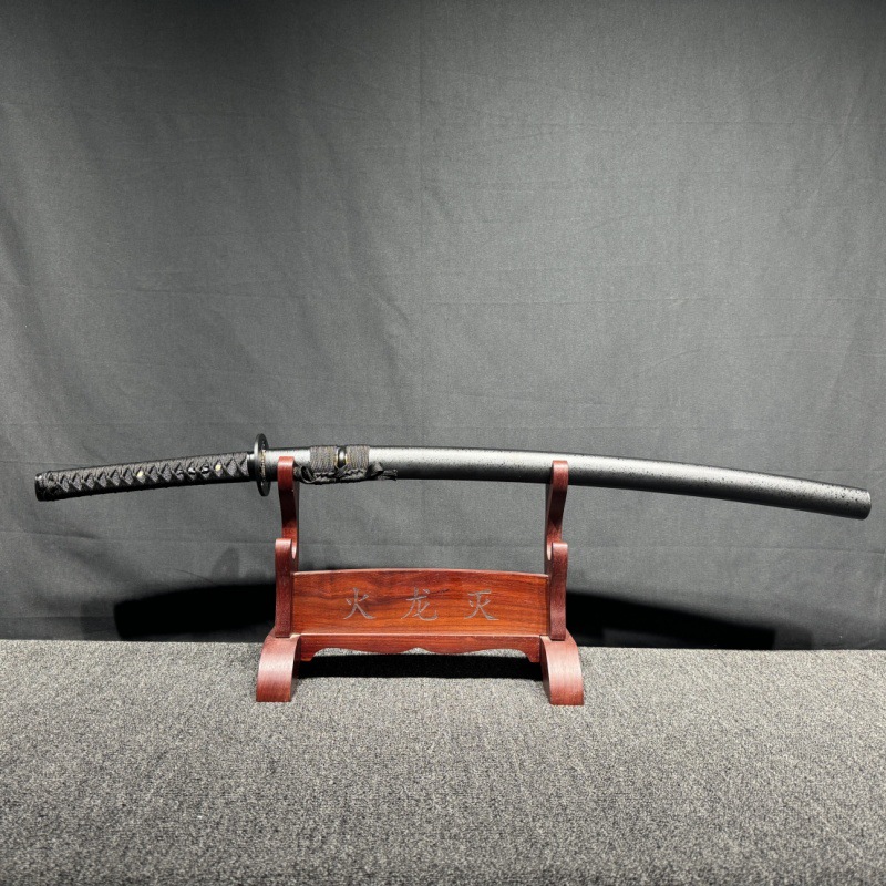 龙泉市刀剑日式指挥刀太刀1095钢锻打刀覆土烧刃太刀Katana未开刃