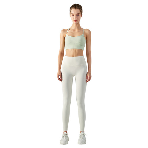 Ningbo calorie sports bra women's halter neck yoga vest with chest pad fitness clothing top beautiful back bra bra