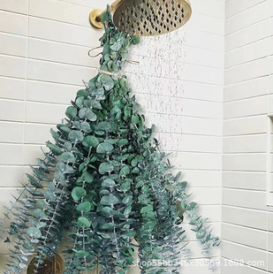 Cross-border Amazon Eucalyptus Eucalyptus Leaves Copper Money Eucalyptus Nordic Light Luxury Home Soft Decoration Flower bouquet with flower materials
