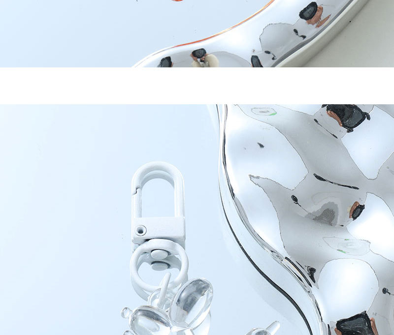 Mini Viral Transparent Balloon Dog Pendant Colorful Cartoon Puppy Keychain Phone Chain Women's Bag DIY Hanging Ornament