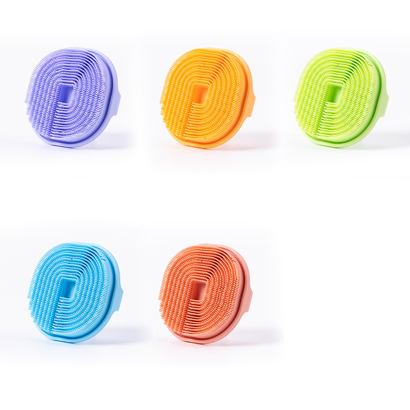 Cepillo de baño de silicona, cepillo de ducha de gel de silicona, cepillo de ducha de espalda, cepillo de limpieza de baño, cepillo de lavado de cabello de doble cara, masaje antiprurito