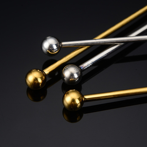 304 stainless steel stirring stick round brand coffee stirring spoon long handle ice spoon beverage cocktail mixing stick spoon