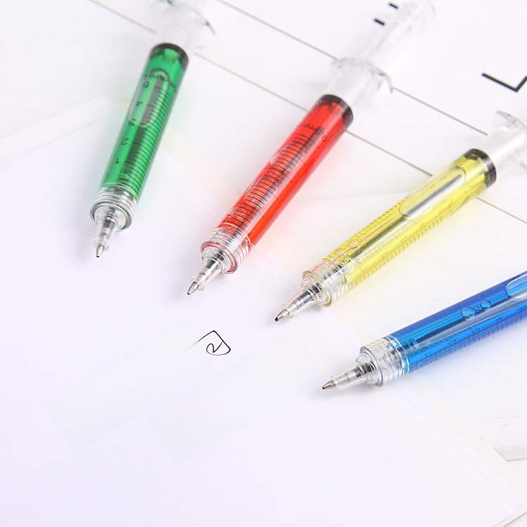 Creative needle pen child prank toy syringe pen needle barrel ballpoint pen wholesale for manufacturers student gifts