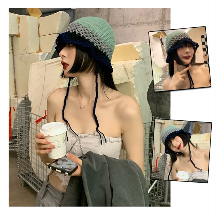 Women's Niche Designer Bucket Wool Hat - Image 4