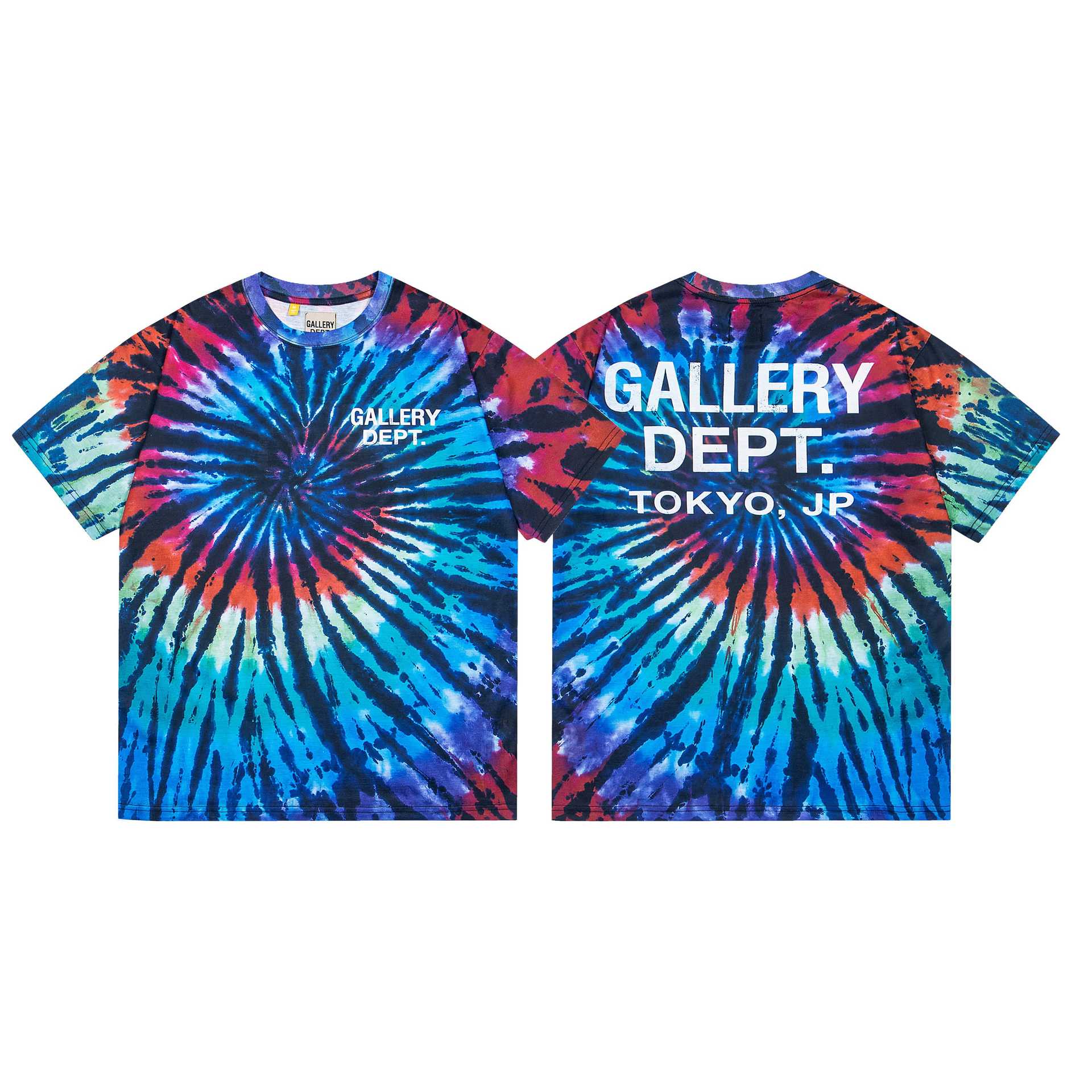 AmiriGALLERY DEPT nueva impresión de tie-tie Meish High Street hombre y mujer casual cuello redondo camiseta de manga corta